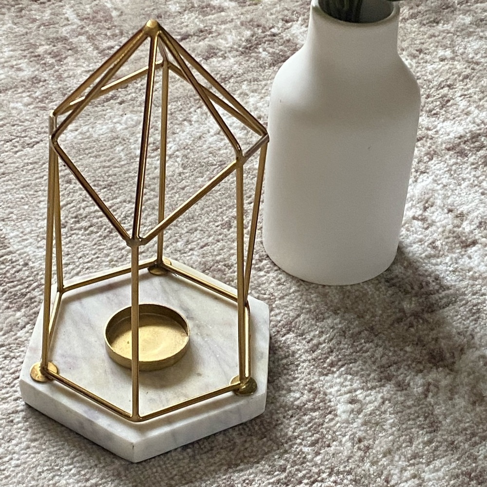 Marble Single Tea Light Votive Candle Holder